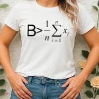 Be Greater Than Average Math Joke Funny Math Teacher Women's T-Shirt thumb 2