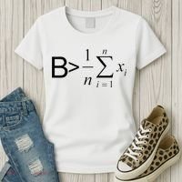 Be Greater Than Average Math Joke Funny Math Teacher Women's T-Shirt thumb 3
