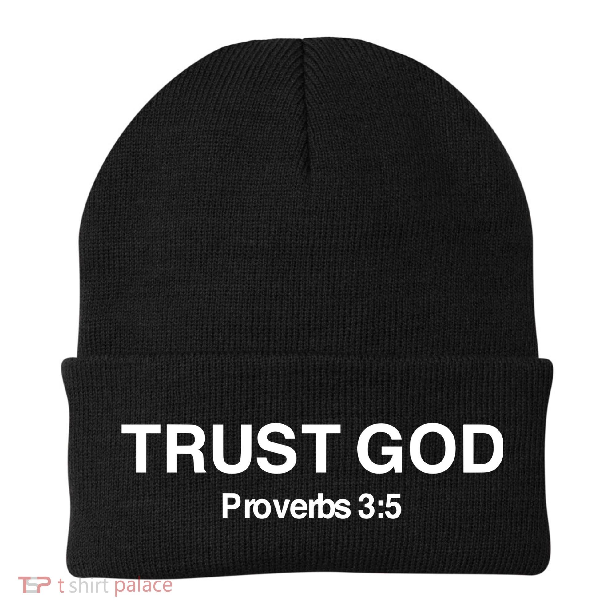 Bryson Gray Trust God Proverbs Beanie
