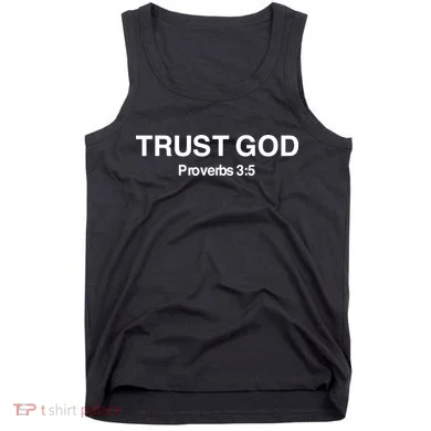 Bryson Gray Trust God Proverbs Tank Top