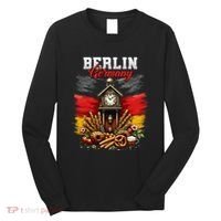 Berlin Germany Vacation Travel Souvenir German Flag Long Sleeve Shirt thumb 0