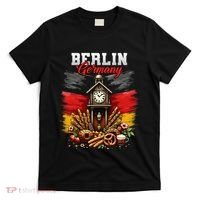 Berlin Germany Vacation Travel Souvenir German Flag T-Shirt thumb 0
