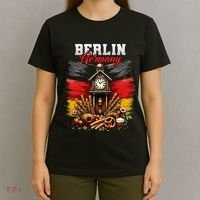 Berlin Germany Vacation Travel Souvenir German Flag T-Shirt thumb 4