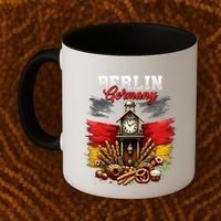 Berlin Germany Vacation Travel Souvenir German Flag Coffee Mug thumb 2