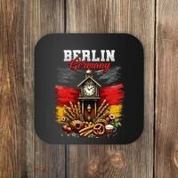 Berlin Germany Vacation Travel Souvenir German Flag Coaster thumb 0