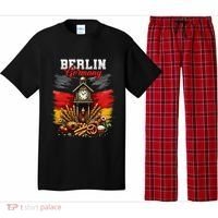 Berlin Germany Vacation Travel Souvenir German Flag Pajama Set thumb 0
