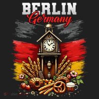 Berlin Germany Vacation Travel Souvenir German Flag Tumbler thumb 3