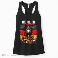 Berlin Germany Vacation Travel Souvenir German Flag Women's Tank Top thumb 0