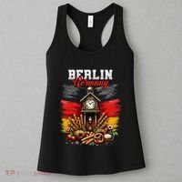 Berlin Germany Vacation Travel Souvenir German Flag Women's Tank Top thumb 3