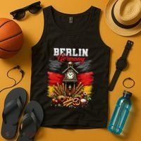 Berlin Germany Vacation Travel Souvenir German Flag Tank Top thumb 4
