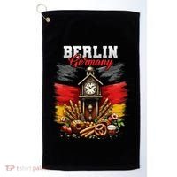 Berlin Germany Vacation Travel Souvenir German Flag Golf Towel thumb 0