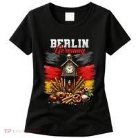 Berlin Germany Vacation Travel Souvenir German Flag Women's T-Shirt thumb 0