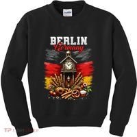 Berlin Germany Vacation Travel Souvenir German Flag Kids Sweatshirt thumb 0