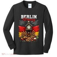 Berlin Germany Vacation Travel Souvenir German Flag Kids Long Sleeve Shirt thumb 0