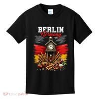 Berlin Germany Vacation Travel Souvenir German Flag Kids T-Shirt thumb 0