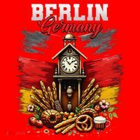 Berlin Germany Vacation Travel Souvenir German Flag Santa Hat thumb 1