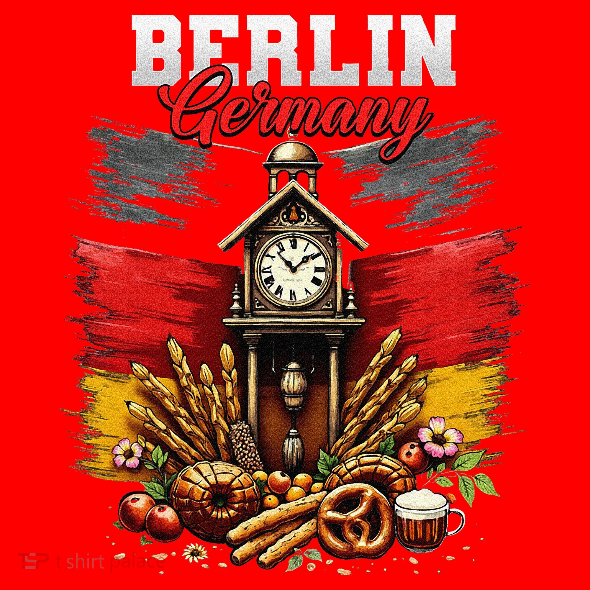 Berlin Germany Vacation Travel Souvenir German Flag Santa Hat