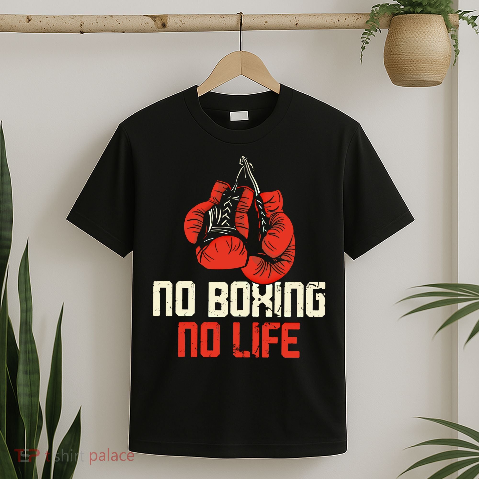 Boxing Gloves Vintage No Boxing No Life Gift T-Shirt