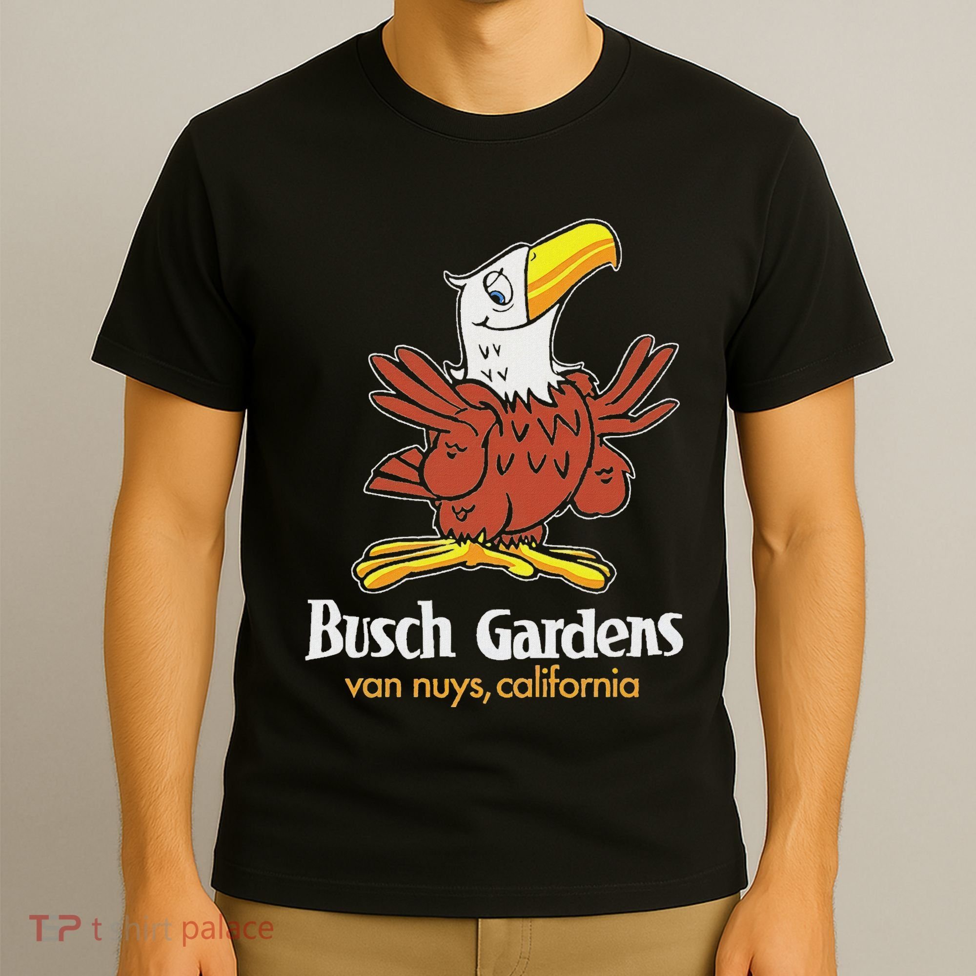 Bush Gardens Van Nuys Amusement Park Vintage T-Shirt