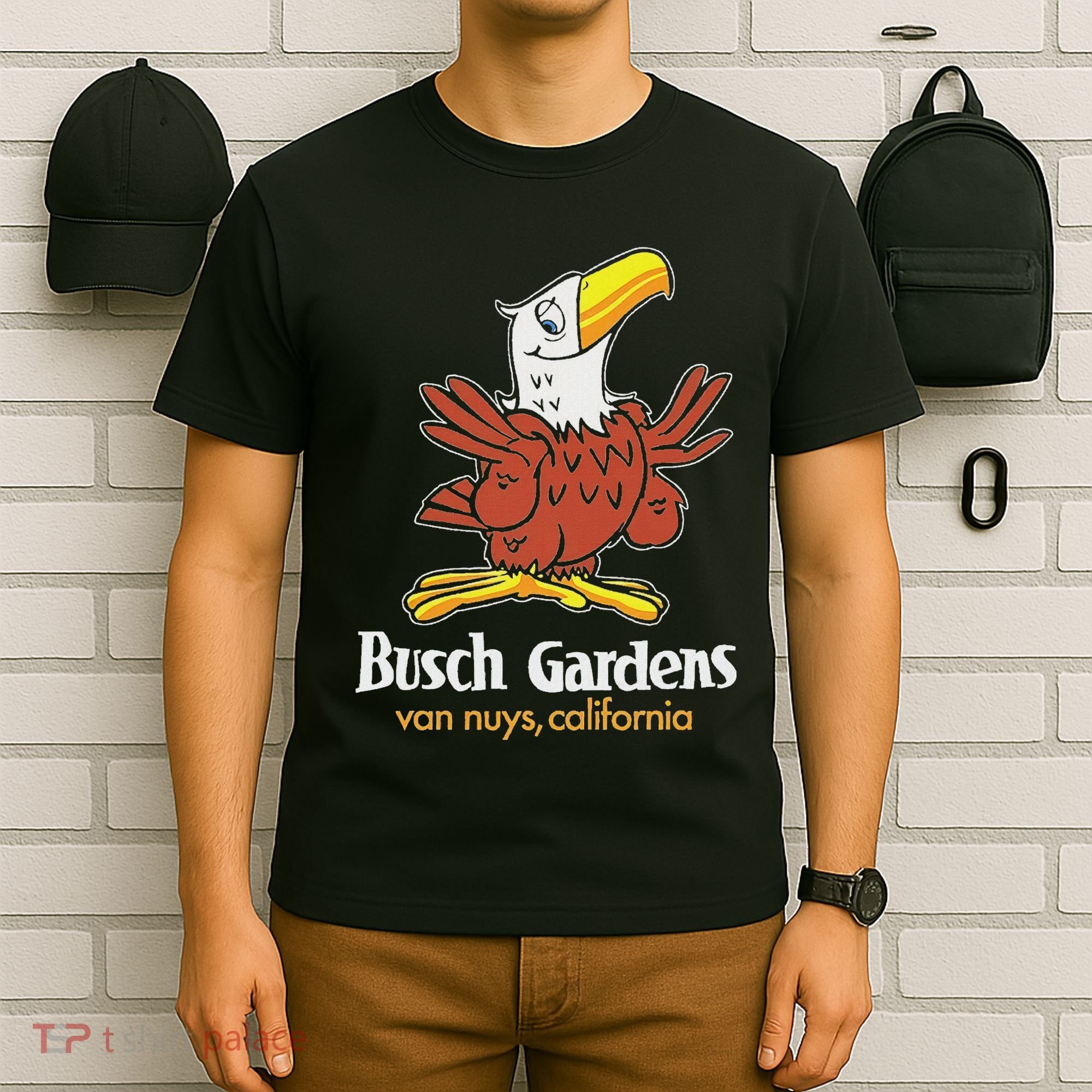 Bush Gardens Van Nuys Amusement Park Vintage T-Shirt