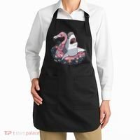Beach Gone Wild Flamingo Shark Apron thumb 2