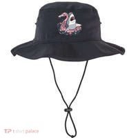 Beach Gone Wild Flamingo Shark Bucket Hat thumb 0