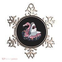 Beach Gone Wild Flamingo Shark Ornament thumb 0