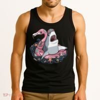 Beach Gone Wild Flamingo Shark Tank Top thumb 3