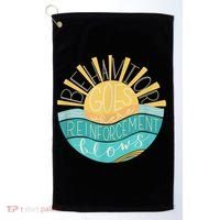Behavior Goes Where Reinforcement Flows BCBA RBT SPED Para Golf Towel thumb 0