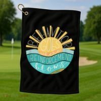 Behavior Goes Where Reinforcement Flows BCBA RBT SPED Para Golf Towel thumb 1