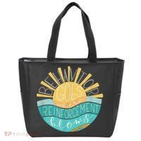 Behavior Goes Where Reinforcement Flows BCBA RBT SPED Para Tote Bag thumb 0