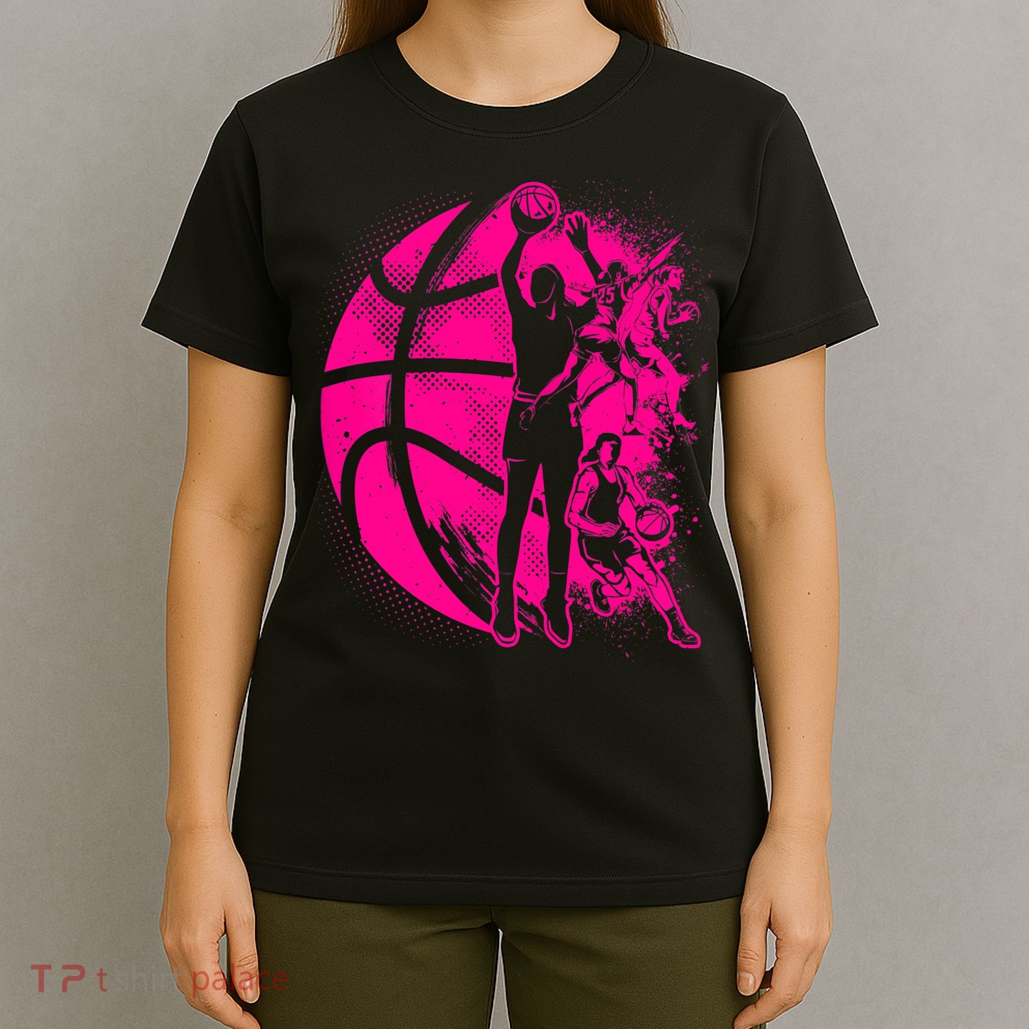 Basketball Girl Wo Female Basketball Team T-Shirt