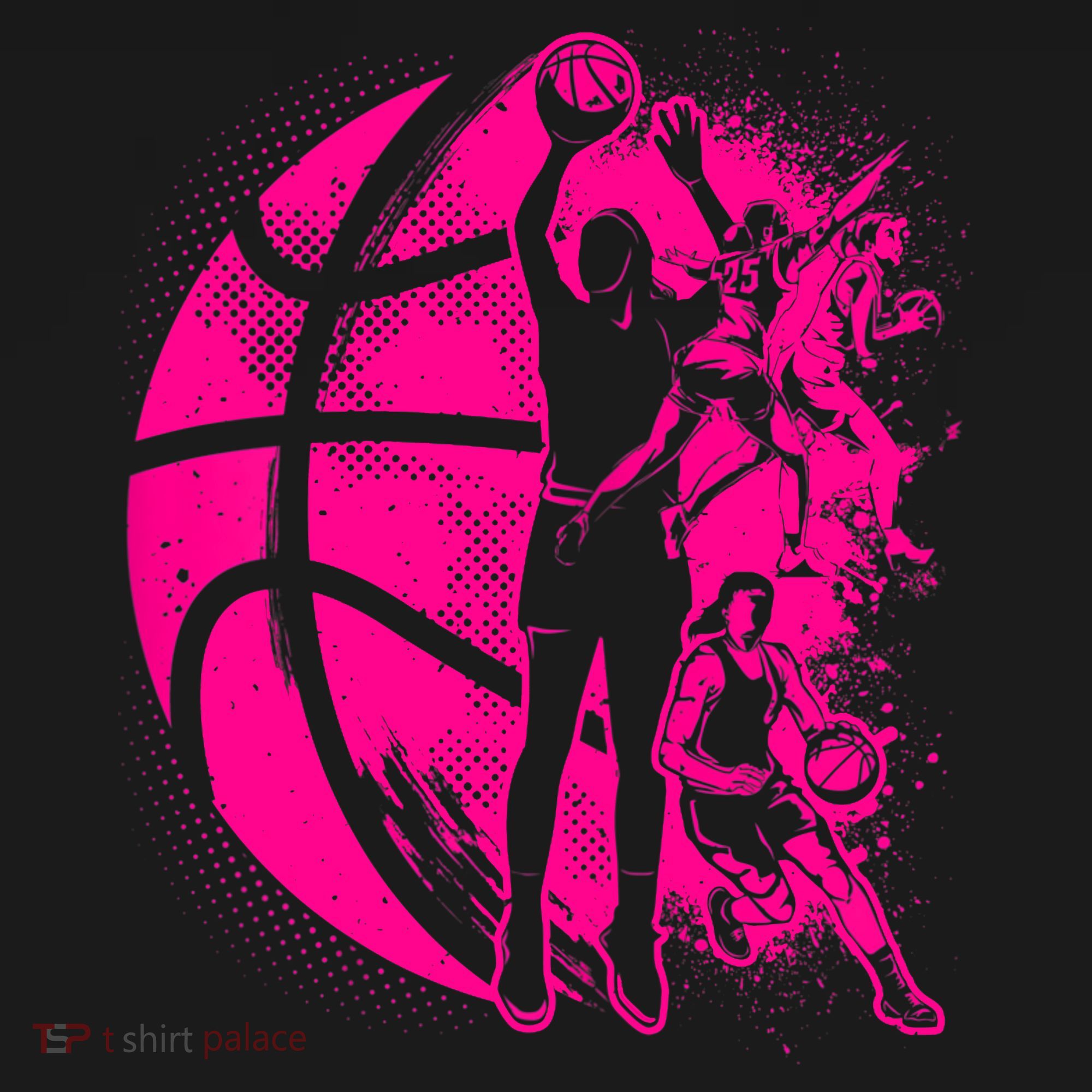 Basketball Girl Wo Female Basketball Team T-Shirt