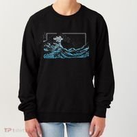 Blue Great Wave Off Kanagawa Women's Sweatshirt thumb 0