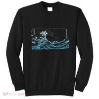 Blue Great Wave Off Kanagawa Sweatshirt thumb 0