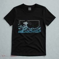 Blue Great Wave Off Kanagawa T-Shirt thumb 5