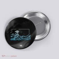 Blue Great Wave Off Kanagawa Button thumb 0