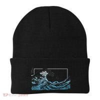 Blue Great Wave Off Kanagawa Beanie thumb 0