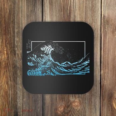 Blue Great Wave Off Kanagawa Coaster