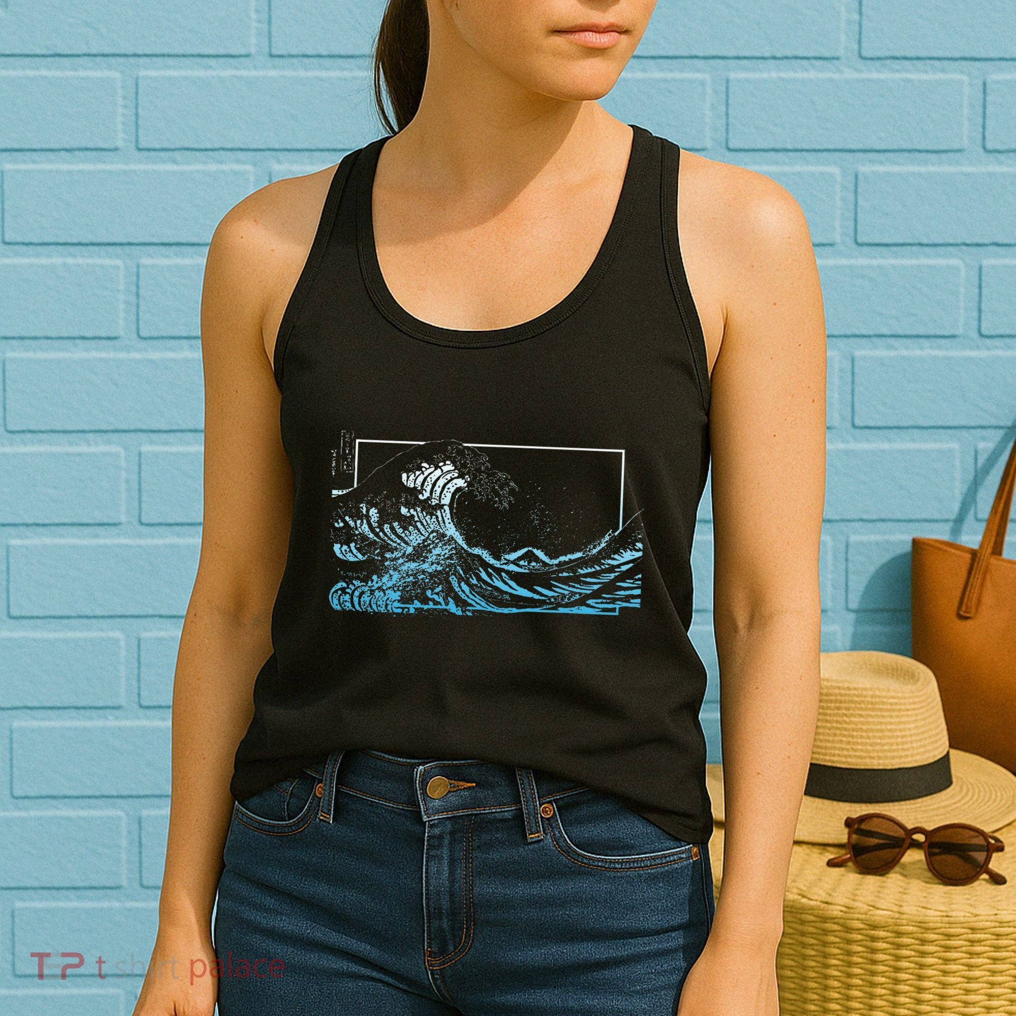 Blue Great Wave Off Kanagawa Women's Tank Top