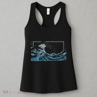Blue Great Wave Off Kanagawa Women's Tank Top thumb 3