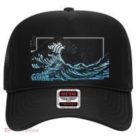 Blue Great Wave Off Kanagawa Hat thumb 0
