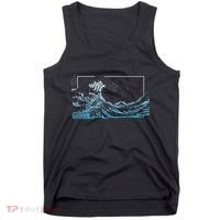 Blue Great Wave Off Kanagawa Tank Top thumb 0