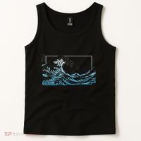 Blue Great Wave Off Kanagawa Tank Top thumb 2