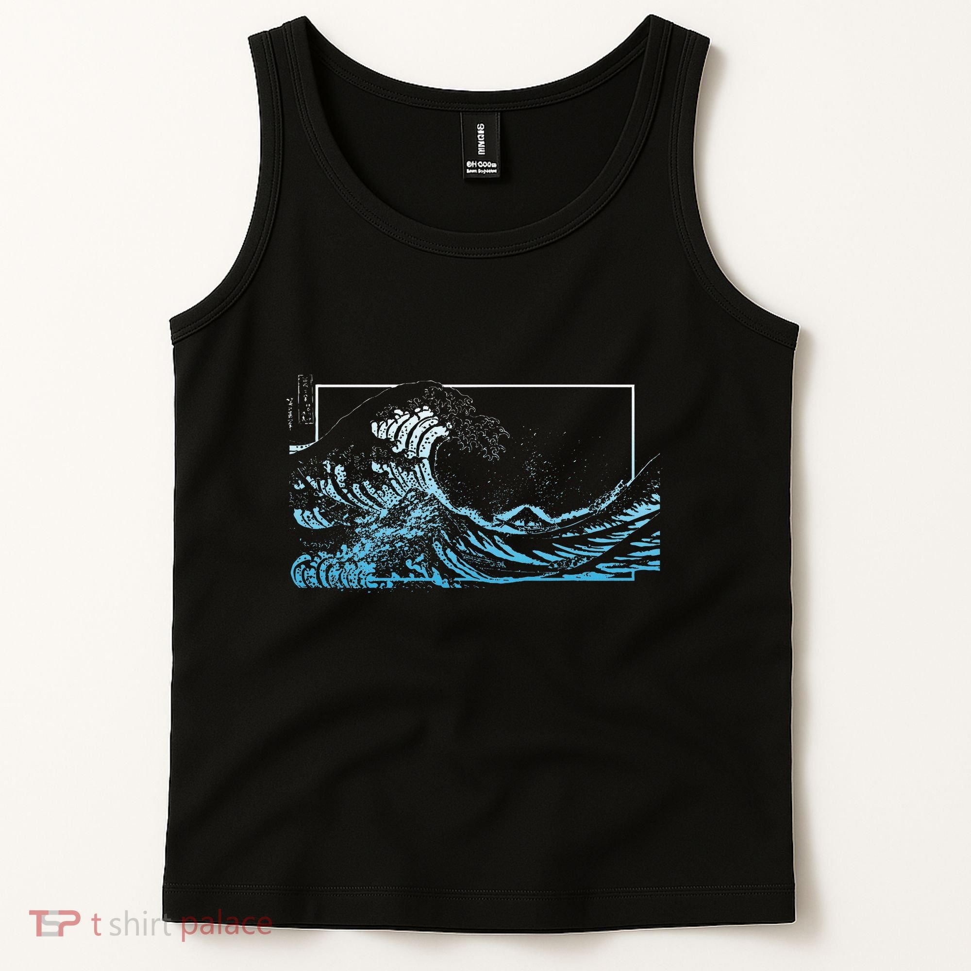 Blue Great Wave Off Kanagawa Tank Top