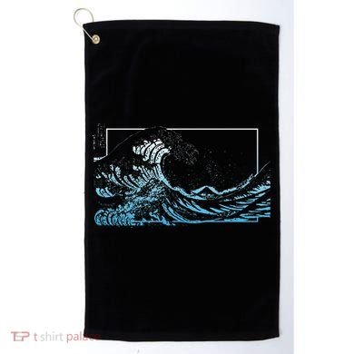 Blue Great Wave Off Kanagawa Golf Towel