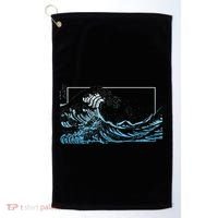 Blue Great Wave Off Kanagawa Golf Towel thumb 0