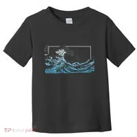 Blue Great Wave Off Kanagawa Toddler T-Shirt thumb 0
