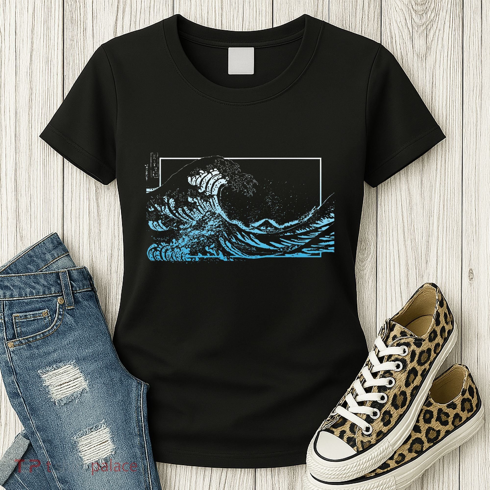 Blue Great Wave Off Kanagawa Women's T-Shirt