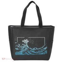 Blue Great Wave Off Kanagawa Tote Bag thumb 0